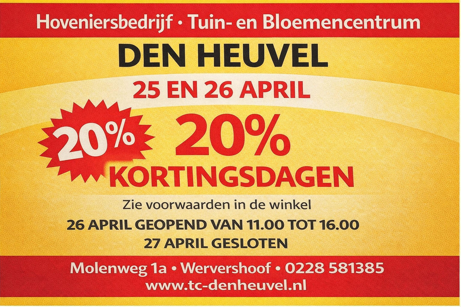 Kortingsdagen bij Den Heuvel